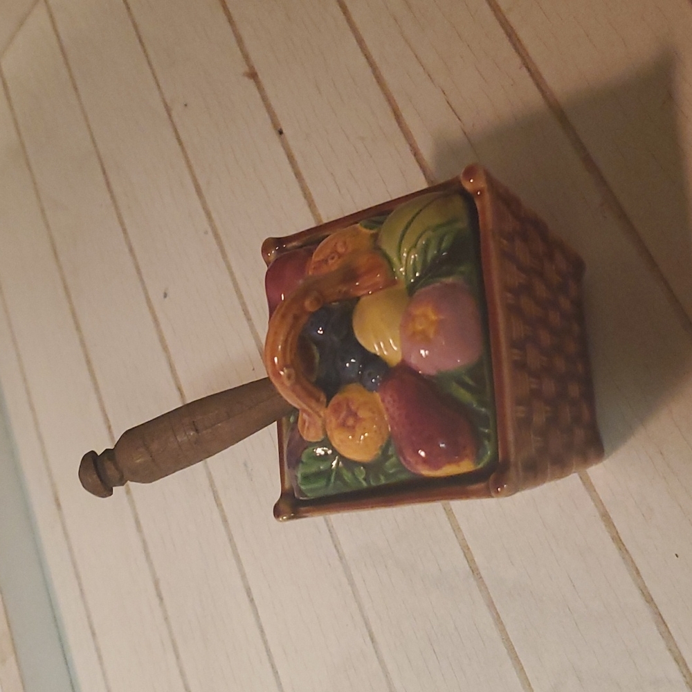 Marutomoware Jam/Jelly Pot with Wooden Serving Spoon